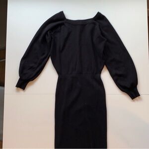 Express knight midi dress with balloon sleeves size small